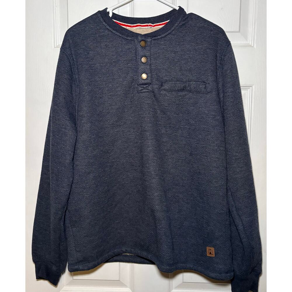 Coleman navy blue Sherpa lined sweatshirt size large